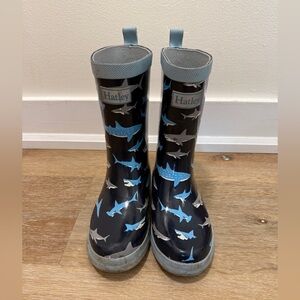 Hatley Kids Shark Pattern Rain Boots Rubber Boots Wellies Child Size 12